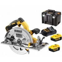 Akumuliatorinis diskinis pjūklas DeWALT DCS572P2 2x5Ah